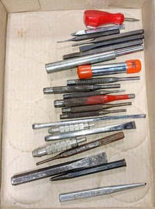 lot 5119 image: Lot of Craftsman, Lufkin & Other Brands Punches & Other Tools