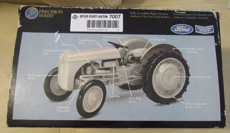 lot 7007 image: FORD 9N Tractor w Ferguson System - Authentic Die Cast Metal Replica - Fully Assembled High Detailed - Original Box - Pristine