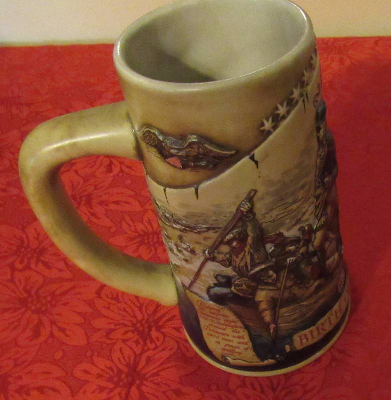 lot 7973 image: Classic Ceramic Beer Mug - Birth of a Nation 3rd in the series - 1993 - M# 82702 - WOW