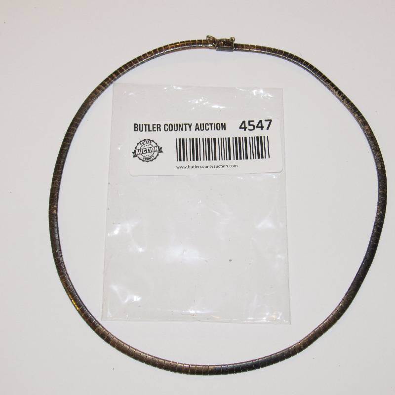 lot 4547 image: Silver Necklace Marked 925 - Italy Heavy Necklace - Very Nice 22.94 gr