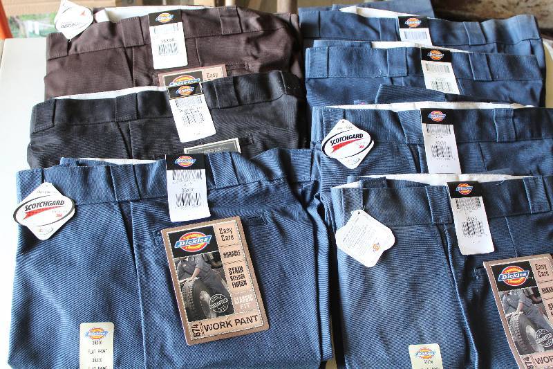 lot 4529 image: Lot of 7 Pairs - Mens Slacks - DICKIES - 36X30 - NEW WITH TAGS