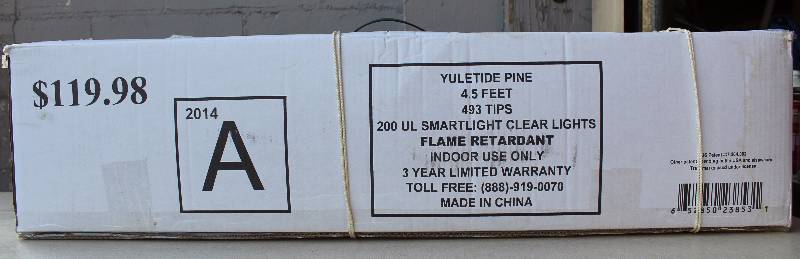 lot 6110 image: Christmas Tree - NEW IN BOX - 4.5 WOW Get ready for the holidays