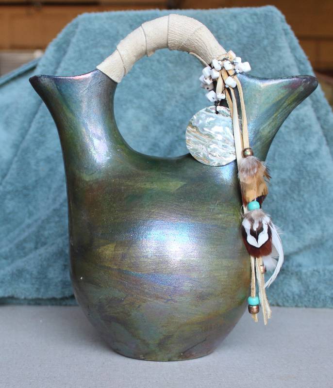 lot 6155 image: Southwest Wedding Pot - 11.5 Tall WOW