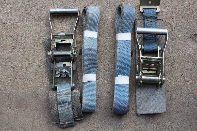 lot 6181 image: Set of 2 Ratchet Straps - Tie Downs