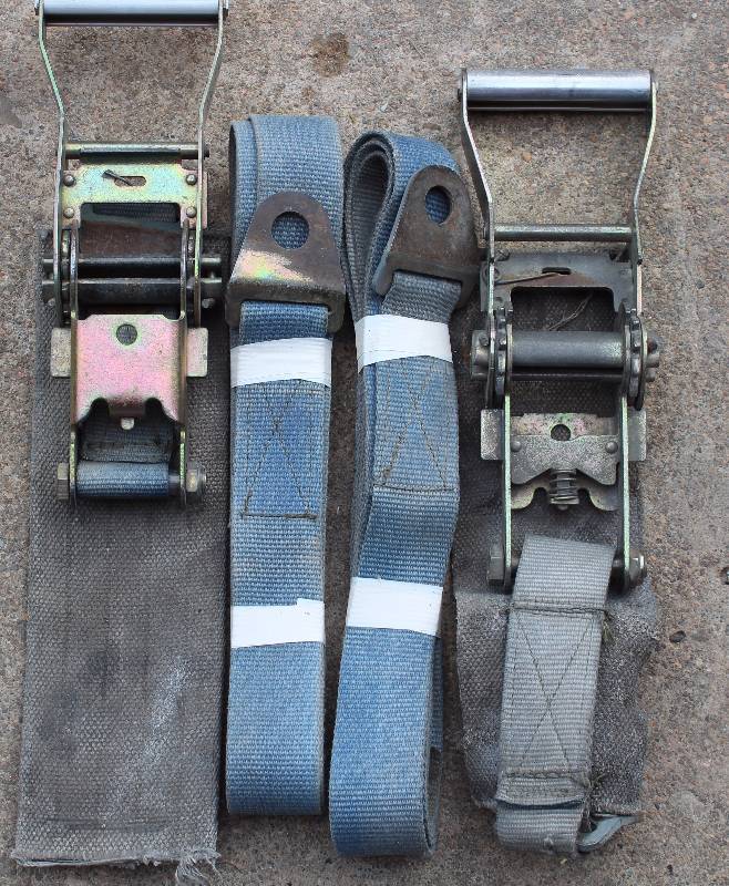 lot 6182 image: Set of 2 Ratchet Straps - Tie Downs