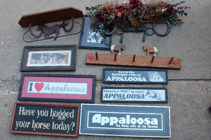lot 6212 image: Lot of Horse and Western Decor and Signs - Cool