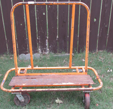 lot 4605 image: Rolling Sheet Rock  Construction Cart - Orange - Heavy Duty Must have