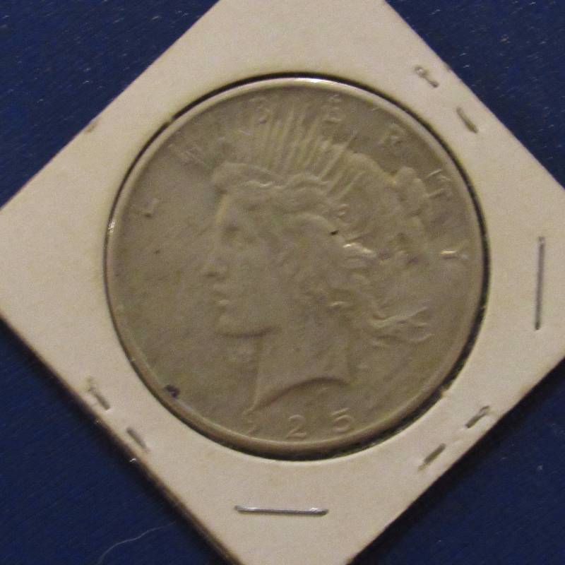 lot 4573 image: Morgan Silver Dollar - 1925 - Great Condition - Stop by the inspection to preview this great coin