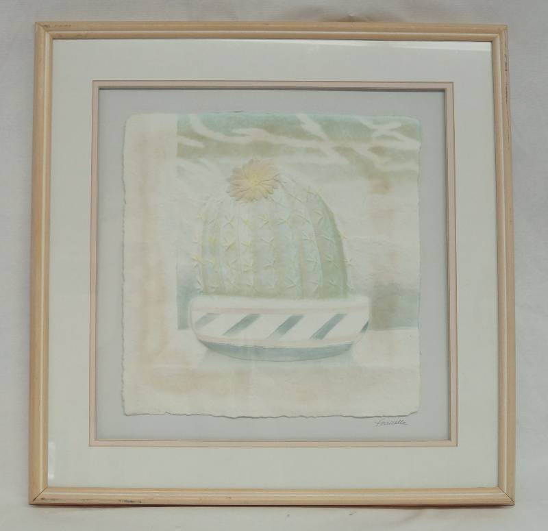 lot 1105 image: Navajo Native American Cast Paper Relief Art - Signed by the artist and very nicely framed - See photos for measurements