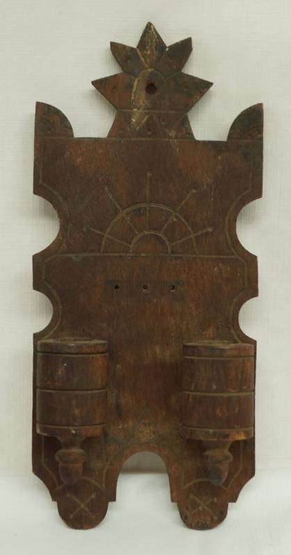 lot 4802 image: Unique Tribal Style Wall Candle Sconce  Candle Holder - Neat