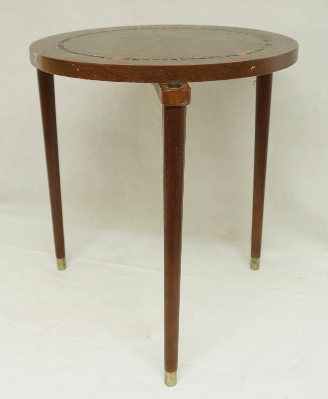 lot 6248 image: Unique Wooden Inlay Table