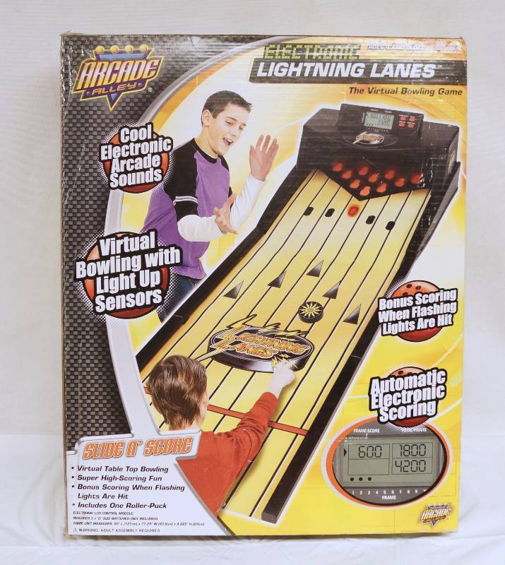 lot 6290 image: Arcade Alley Electronic Lightning Lanes Bowling in Box