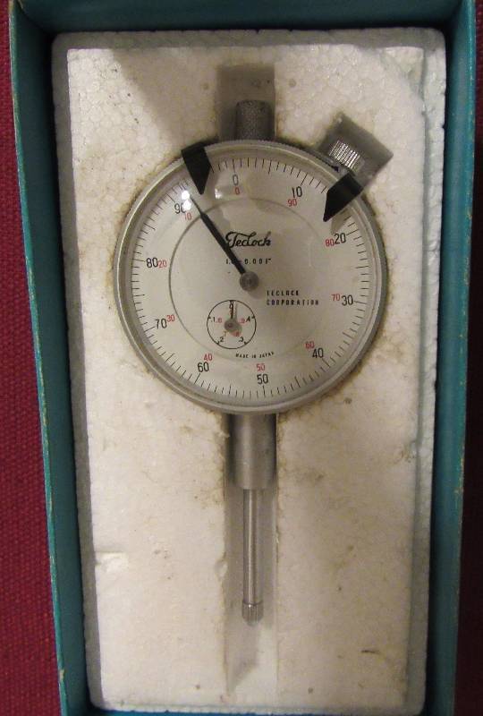 lot 4102 image: TECLOCK Dial Gauge - 1.0 - 0.001 - Like new in original box