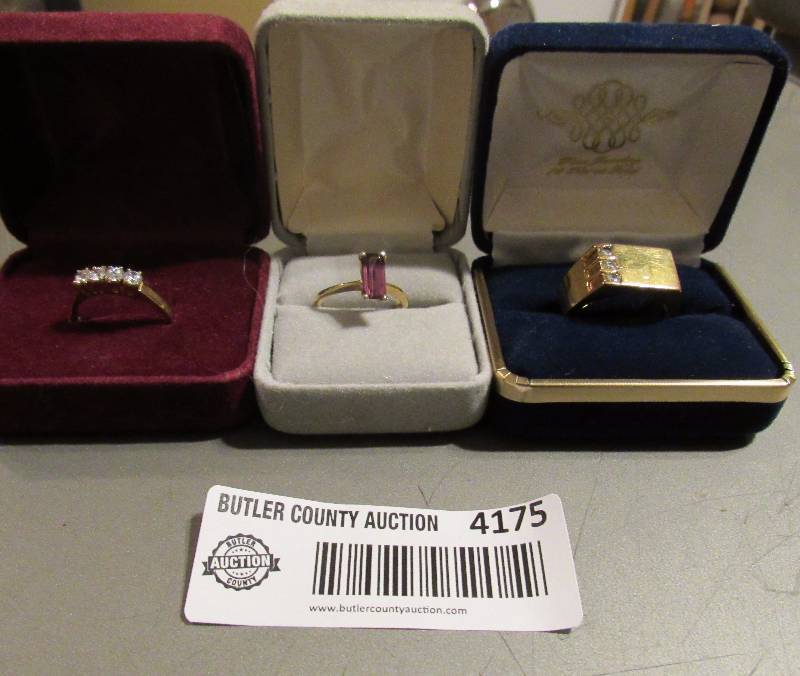 lot 4175 image: Set of 3 Misc. Rings