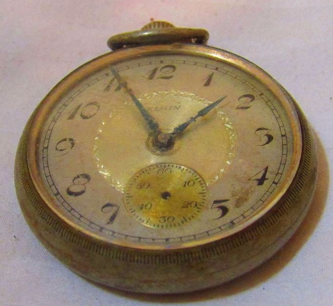 lot 4161 image: Old Elgin Pocket Watch