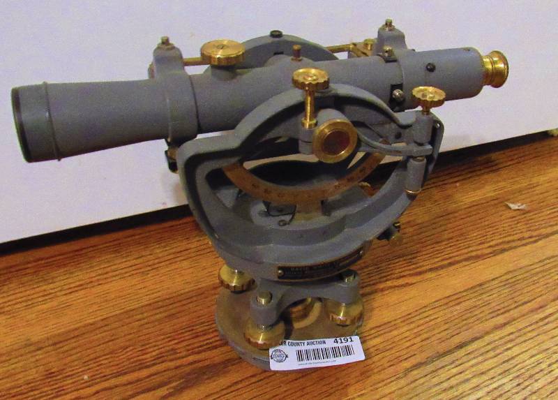 lot 4191 image: MetalBrass Transit - David White Co. - Surveying Instrument