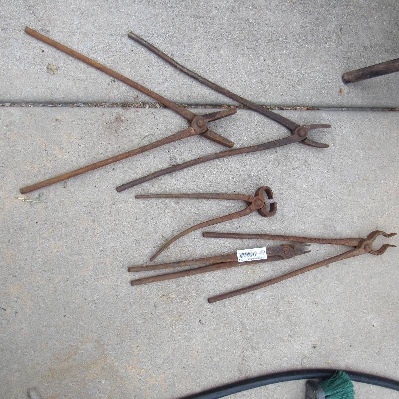 lot 6261 image: Lot of Iron-Working Tools - see photo - Vintage
