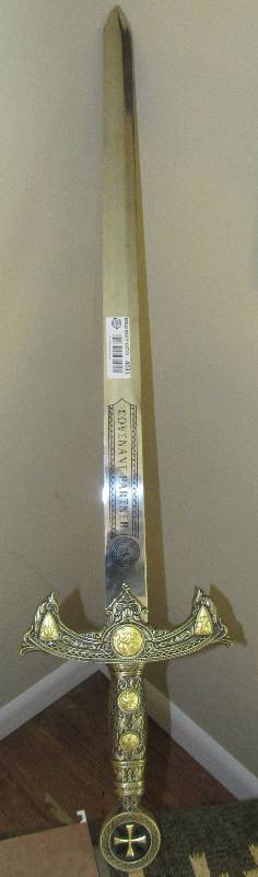 lot 4031 image: SWORD - COVENANT PARTNER - Heavy, Detailed, Beautiful Knights Sword - VERY UNIQUE