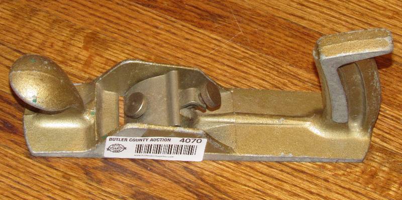 lot 4070 image: Plane - Smooth Cast Iron - Metallic Gold-Silver in Color - Cool - Retro Style