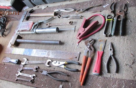lot 4737 image: Lot of Hand Tools - Pliers, wrenches, hammers, angle tool and more See Photos