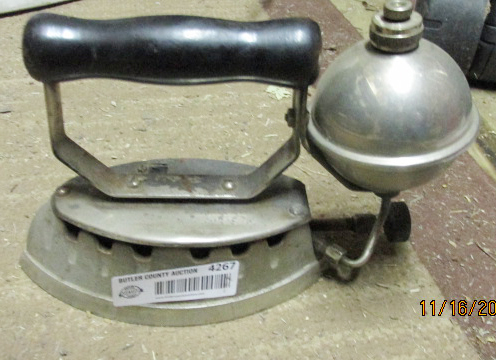 lot 4267 image: Antique Gas Iron - Highly Collectible
