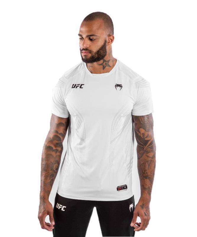 lot 15774 image: Venum Mens Standard UFC Authentic Fight Night Walkout Jersey, White, Small