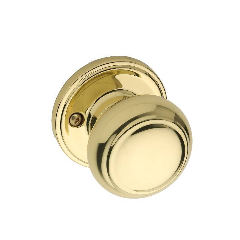 lot 15786 image: Copper Creek CK2090PB Colonial Door Knob, Dummy Function, 1 Pack, Polished Brass