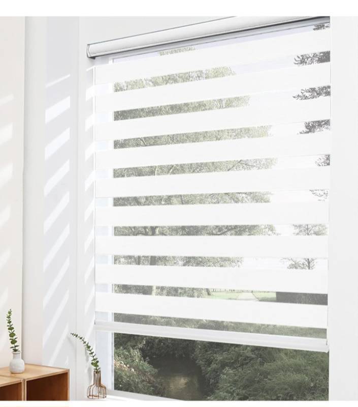 lot 35791 image: Flamax Dual Layer Cordless Zebra Roller Shades,Cordless Zebra Blinds For Windows,Cordless Zebra Shades For Windows,Window Shade,Cordless Zebra Roller Blinds,Cordless Roller Shades,Window Roller Shades