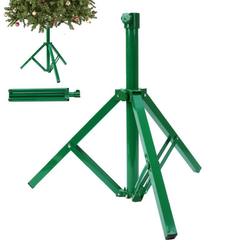 lot 35837 image: gaildon Christmas Tree Stand, Heavy Duty Xmas Tree Stand Metal Base for Artificial Trees 2-7.5 FT, Fit to 1.4 Inch and Less Diameter Pole, Green