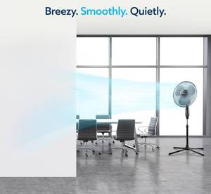 lot 19201 image: NEXAIR Oscillating 16 Inch Pedestal Stand Up Fan, Quiet Operating Room Fan