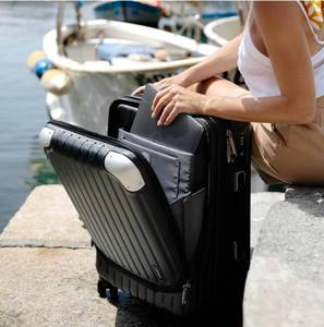 lot 19202 image: $$ LEVEL8 Grace EXT Hardside Carry On Luggage with Front Compartment, Expandable Suitcases with Wheels, Lightweight Carry On Suitcase for Airplane, TSA Lock Approved - Black, 20-Inch
