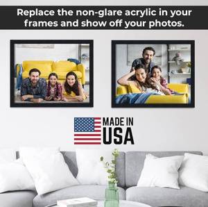 lot 19230 image: CountryArtHouse Non-Glare Acrylic Replacement for 16x20 Picture Frame, Replacement Plexiglass for 16x20 Photo Frame, UV-Resistant Non-Glare Acrylic Cover Sheet