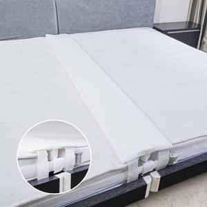 lot 49037 image: Siumir Twin to King Bed Converter Kit, 10 Wide Bed Bridge, Detachable and Machine-Washable CoverMultiple FixingsOne-Piece Foam, Bed Connector for Stayover, Family Room