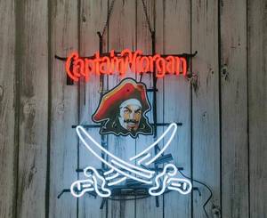 lot 49076 image: $$ Neon Signs for Wall Decor 24x20 Captains Morgans Rum Sign Light Hd Vivid Printing Technology Man Cave Beer Bar Pub Handmade Real Glass Tube Lamp Neon Tubing
