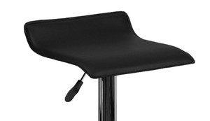 lot 29057 image: Retails $$ Flash Furniture Dax Contemporary Black Solid Wave (Seat Only)