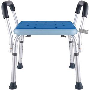 lot 29058 image: Bath Chair Shower Benches Bench with Arms,Medical Shower Chair Bench Bath Stool Safety Shower Seat for Elderly, Adults, Disabled,Blue Shower Stools and Benches