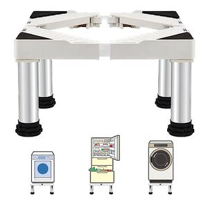 lot 39089 image: SSEHCWAN Washer and Dryer Stands, Washing Machine Stand Base Adjustable Appliance Base Max Load 770LB350KG Pedestal for Washing Machine Dryers Refrigerator, Increase 9.4-10.6inch 24-27cm Height