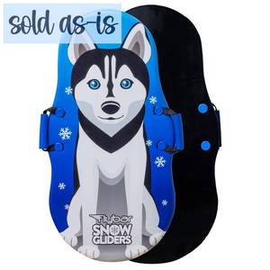 lot 49057 image: Flybar Snow Sled for Kids - Foam Saucer Disc Sled, Ages 6, Easy Grip Handles, Durable Slick Bottom & PE Core Build, Lightweight Sleds for Kids, Snow Toys for Kids, Up to 110 lbs, 26