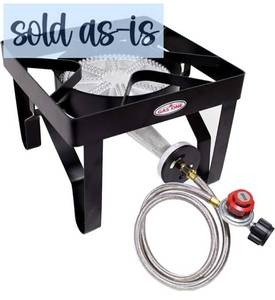 lot 49027 image: GasOne 200K BTU Propane Burner �� Heavy-Duty Propane Stove �� Outdoor Burner with Adjustable 0-20Psi Regulator and Steel Braided Hose �� Ideal for Home Brewing, Turkey Fry