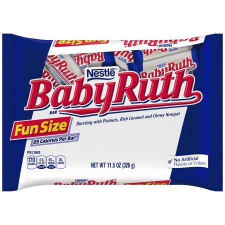 lot 2089 image: Baby Ruth Fun Size Candy Bars (Big Bag) 11.5 oz.