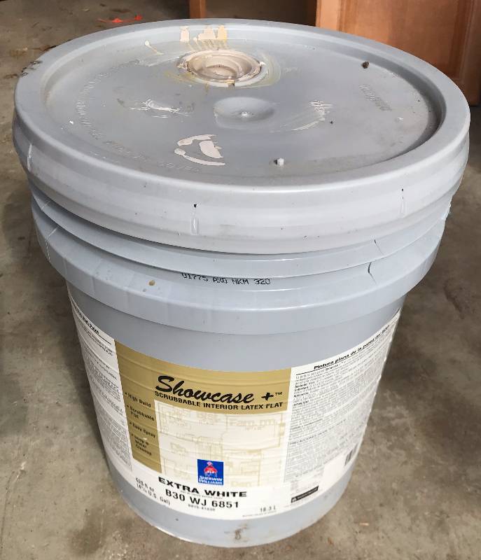 lot 6403 image: 5 Gal. Sherwin Williams Showcase  SCRUBBABLE Interior Latex Paint