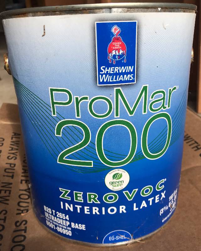 lot 6406 image: 1 Gal. Sherwin Williams ProMar 200 - ZEROVOC - Interior Latex Paint
