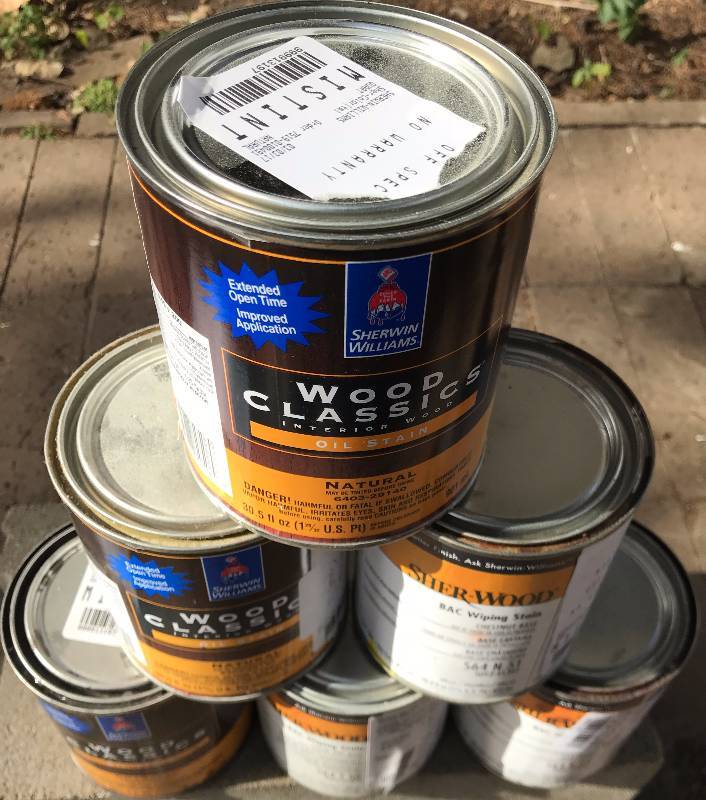 lot 6427 image: 6 Cans of Sherwin Williams STAIN