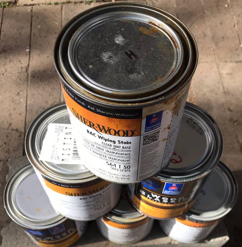 lot 6428 image: 6 Cans of Sherwin Williams STAIN