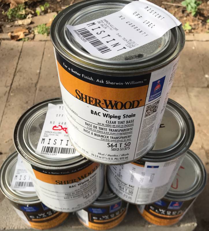 lot 6430 image: 6 Cans of Sherwin Williams STAIN