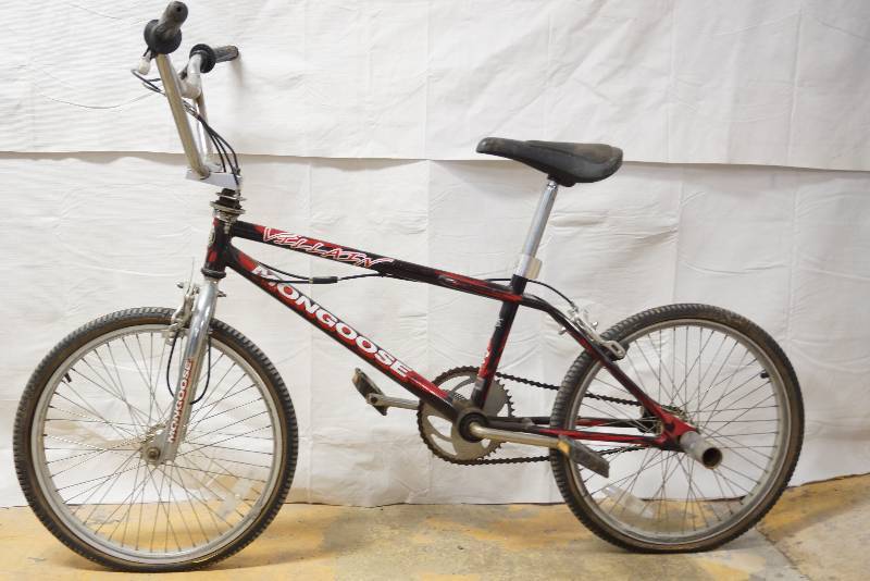 lot 2147 image: Mongoose Red and Black Bike- Very Cool
