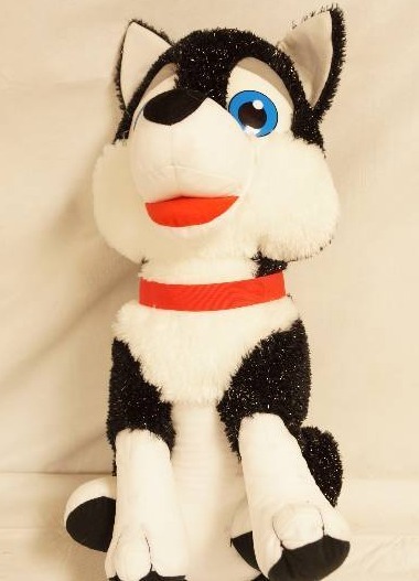 lot 2523 image: Large Stuffed Animal Husky Dog - New without tags