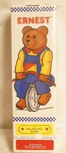 lot 2570 image: Earnest the Balancing Bear - SEALED New in Box By Schylling - 1986 AWESOME