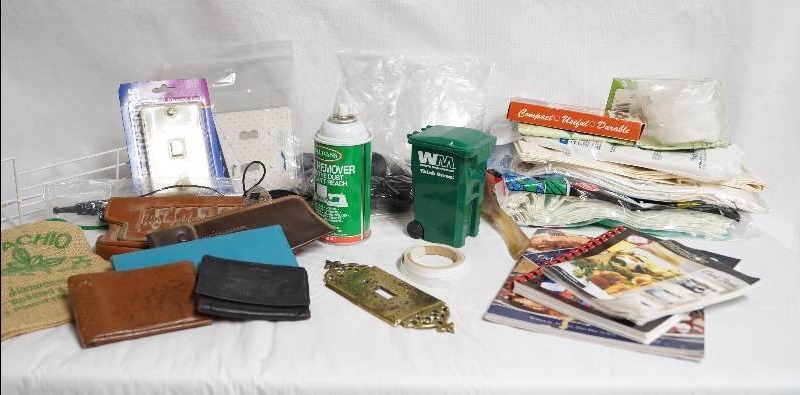 lot 2007 image: Assortment of Small Housewares and Accessories- Cookbooks, Wallets, and More