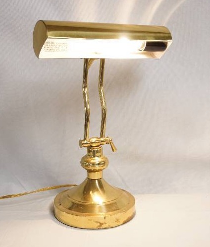 lot 2021 image: Golden Reading Lamp- Great Condition